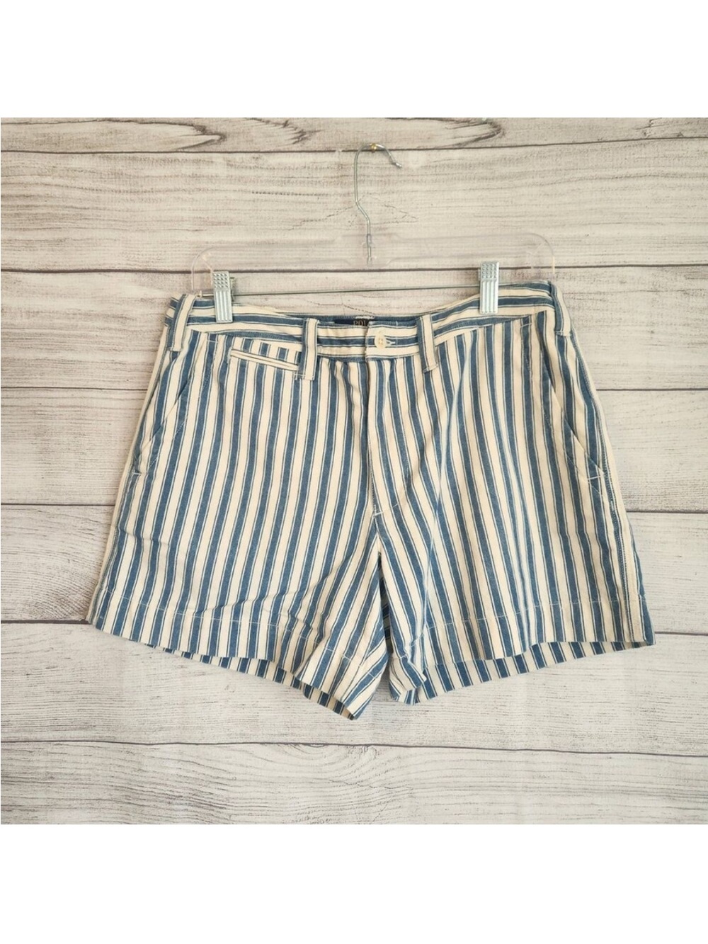 Polo Ralph Lauren Striped Blue and White Women’s Casual Shorts